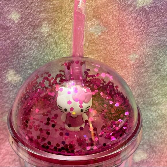 Hello Kitty Glitter Acrylic Travel Cup - Picture 2 of 7